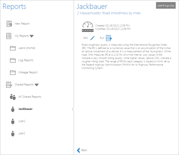 Accessing the report configurations shared by others