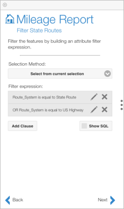 The second attribute selection clause is added